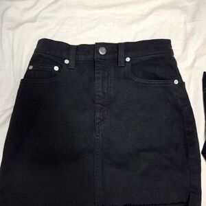 Wilfred Black Denim Skirt